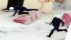 Watch Bahrain Police Jumping Over a Barrier Fail Video