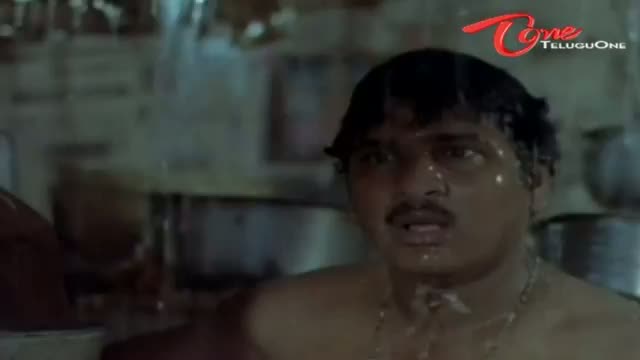 Watch Telugu Comedy Scene From Edurinti Mogudu Pakkinti Pellam Movie - Rajendra Prasad Doing Bath In Rain - Telugu Cinema Movies Video