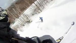 Watch Skier Crashes Into Tree Video