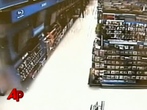 Watch Raw Video: Man Smashes TVs at Wal-Mart Video