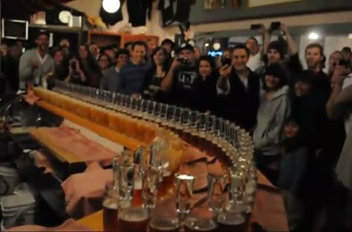 Watch Bartender Makes Sake Bombs Video