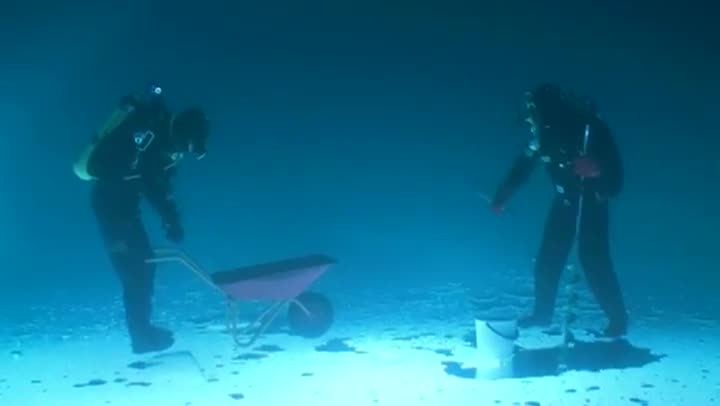 Watch Walking Upside Down Under Ice Video