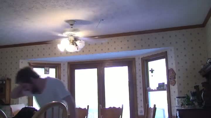 Watch Ceiling Fan Stunt FAIL Video
