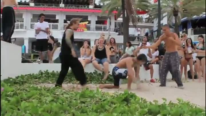 Watch Drunk Faceplant in Sand Video