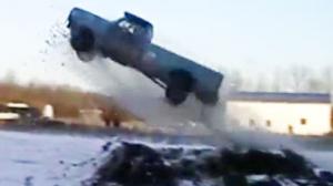 Watch Huge Truck Snow Jump Video