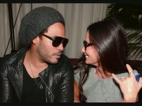 Watch Demi Moore's Bizarre Behaviour as she parties with Lenny Kravitz Video Video