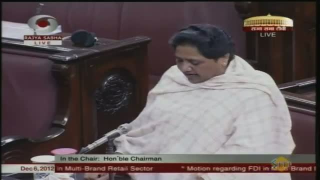 Watch BSP will vote in the favour of UPA in RS, says Maya Video
