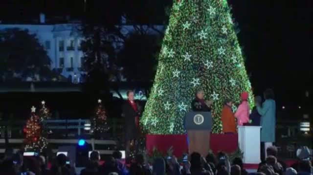 Watch Raw - First Family Lights National Christmas Tree Video