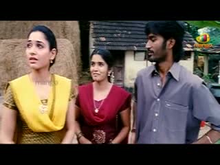 Watch Simha Putrudu Scenes - Dhanush fooling around with Tamanna - Prakash Raj, Devi Sri Prasad - Telugu Cinema Movies Video