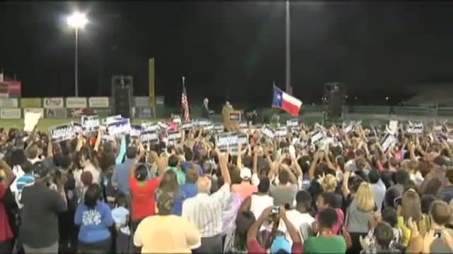 Watch Former President Clinton, Nick Lampson speak at Beaumont rally Video