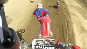 Watch Motocross Biker Lands On Another Racer Video
