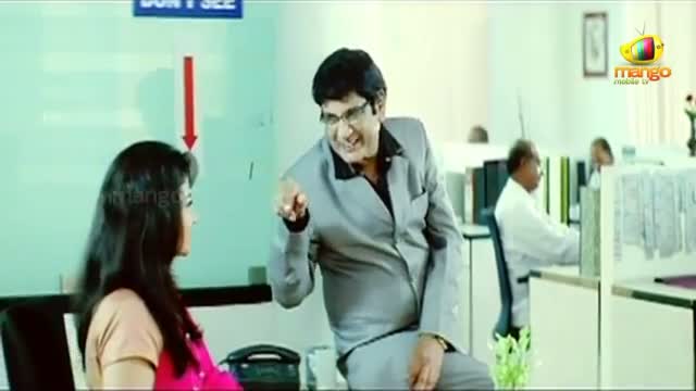 Watch Nuvvekkadunte Nenakkadunta Movie Scenes - AVS flirting with the secretary - Shweta Basu - Telugu Cinema Movies Video