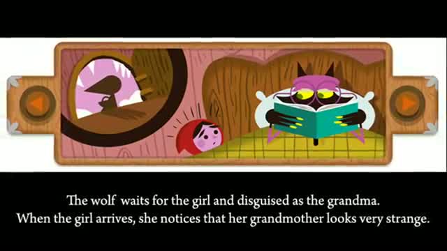 Watch Google Doodle Celebrates 200th Anniversary of Grimm's Fairy Tales Video
