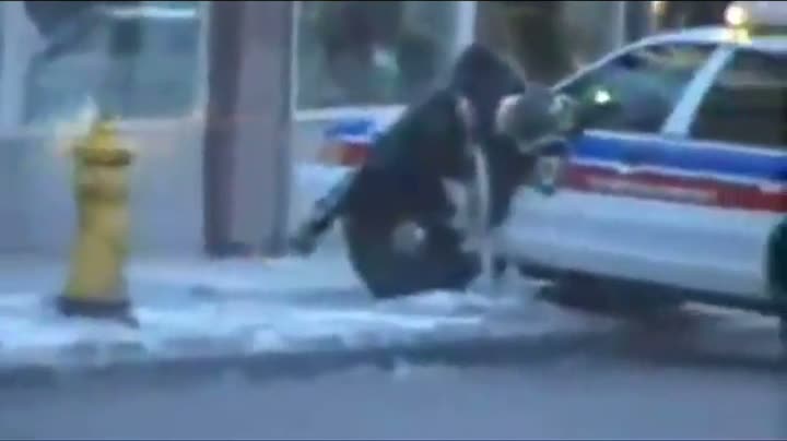 Watch Suspect Attempts to Flee From Police Video