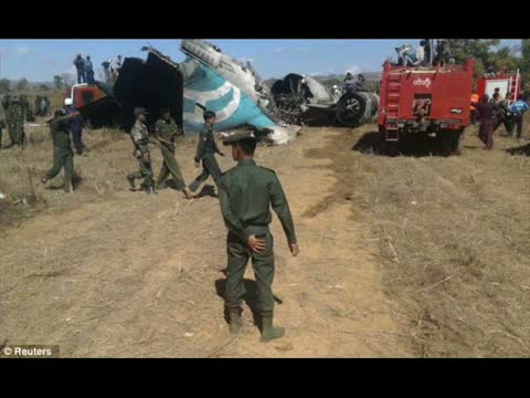 Watch Airliner crash-lands on road in Myanmar, two killed Video