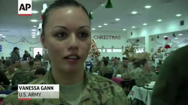 Watch Raw - Troops Celebrate Christmas in Afghanistan video Video