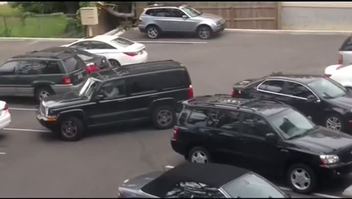 Watch Woman Struggles With Backing Out Video