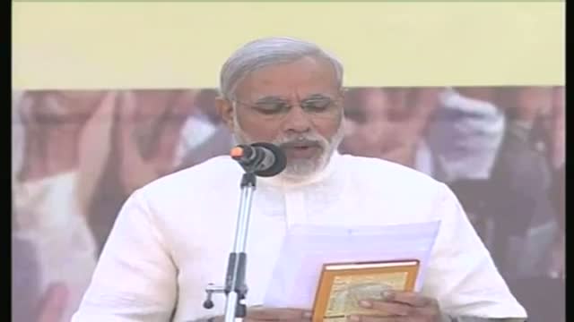 Watch Modi takes oath as chief minister for fourth term Video