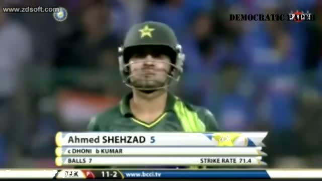 Watch Bhuvneshwar Kumar Bowling 3/9 in India vs Pakistan T20 2012 Bangalore Video