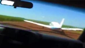 Watch Police Ram Car Into Smugglers' Airplane To Stop It From Taking Off Video