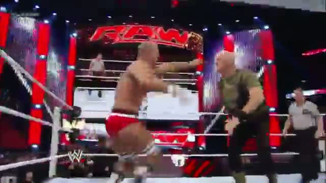 Watch WWE Raw 12/31/12 - Sgt. Slaughter vs. Antonio Cesaro - Champion's Choice U.S. Championship Match Video
