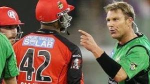 Watch Shane Warne Vs Marlon Samuels Full Fight In Big Bash 2013 Video