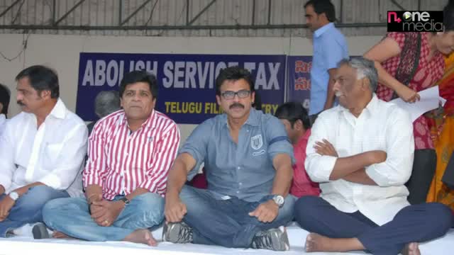 Watch Telugu Film Industry Protest Against Service Tax Video