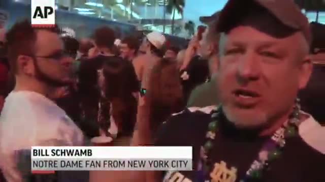 Watch Raw - Irish, Tide Fans Pumped Up Before BCS Clash Video
