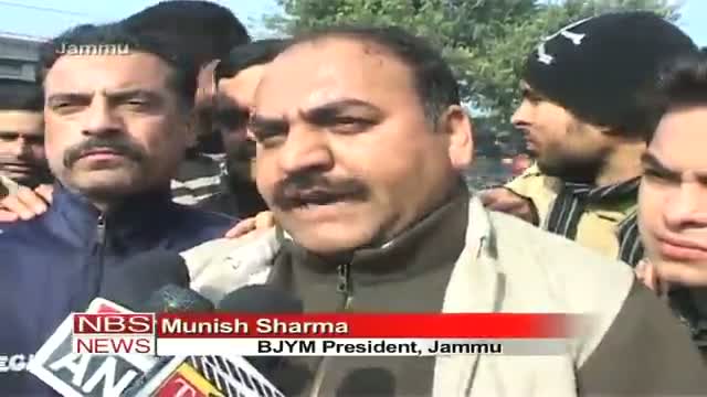 Watch BJYM protest against brutal killings of army jawans Video