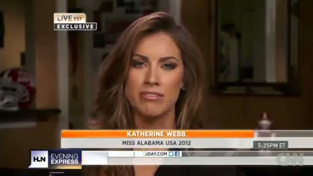 Watch Miss Alabama flattered by Musburger Video