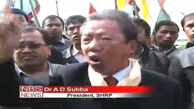Watch Opposition parties protests against government in Sikkim Video