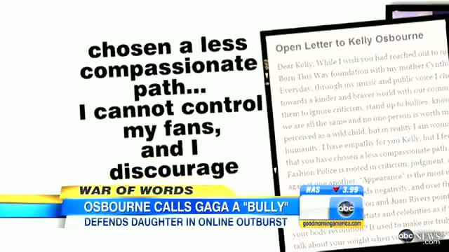 Watch Lady Gaga Fans Threaten Kelly Osbourne Video