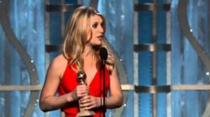 Watch Golden Globes: Homeland's Claire Danes speech: Thanks baby for his help in 'fight against terrorism' Video