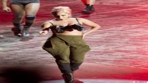 Watch Lady Gaga Wears Gun Bra During First Concert Since Sandy Hook Video