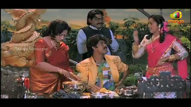 Watch Allari Alludu Movie Scenes - Vanisri & Kota Srinivasa Rao trying to drug Nagarjuna - Nagma, Meena - Telugu Cinema Movies Video