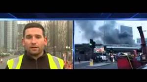 Watch London Helicopter Crash Caught on Camera Burning Wreck on Streets 16 January 2013 Video