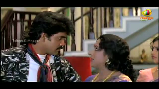 Watch Allari Alludu Movie Scenes - Vanisri showing her true colours - Nagarjuna, Nagma, Meena, Keeravani - Telugu Cinema Movies Video