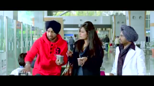 Watch Punjabi Comedy - Jatt & Juliet - Fateh and Shampy Funny Arguments at Airport Video