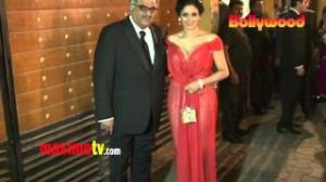 Watch Sridevi 58th IDEA FILMFARE Awards 2013 ARRIVALS in Mumbai Video