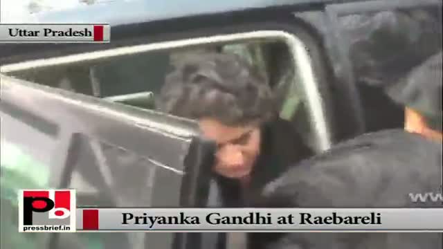 Watch Priyanka Gandhi visits Raebareli Video