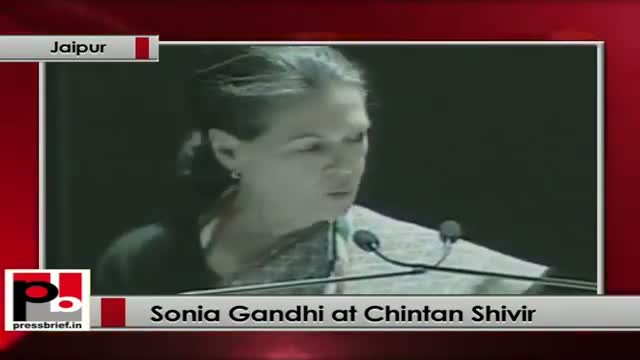 Watch Sonia Gandhiat Chintan Shivir: We should address the issue of correction more seriously Video