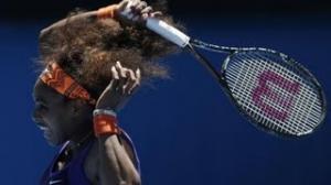 Watch Serena Williams BREAKS RACKET IN PIECES during Upset Loss vs Sloane Stephens - Australian Open 2013 Video