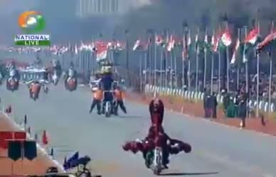 Watch Incredible 'TORNADO' Bike Formation - The Great Indian Republic Day Parade 2013 Video