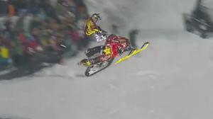 Watch X-Games Big Air Snowmobile Crash Video