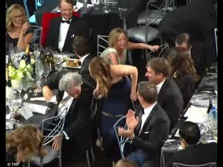 Watch Jennifer Lawrence WINS & Suffers From Wardrobe Malfunction At SAG Awards 2013 Video