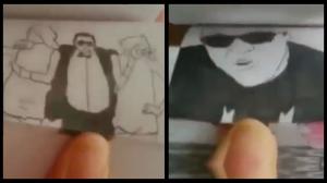 Watch Gangnam Style Flip Note Animation Video