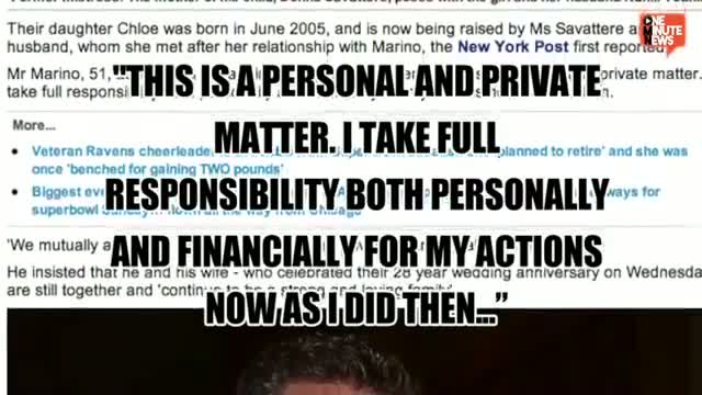 Watch Dan Marino Admits Having Affair and Love Child With Donna Savattere Video
