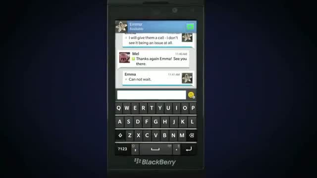 Watch BlackBerry 10: BBM Video Chat and Screen Share Close-up Video