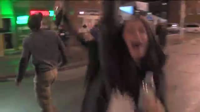 Watch Ravens Fans Mob Baltimore Streets Video