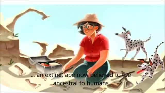 Watch Google doodles for Mary Leakey's 100th birthday Video